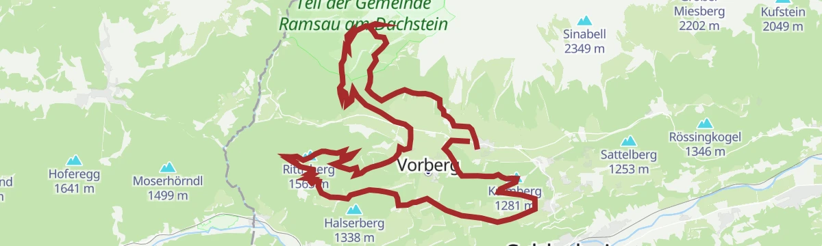 Route map: Ramsau Runde | 307